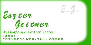 eszter geitner business card
